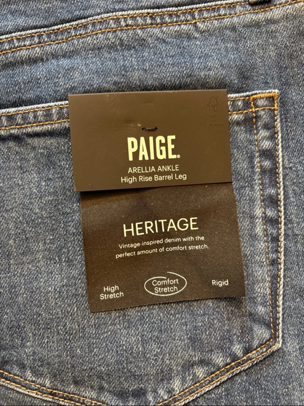PAIGE Arellia Ankle Barrel Leg Jeans in Paradox Size 28 NWT - Picture 6 of 10